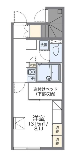 レオパレスラ　レーブの間取り