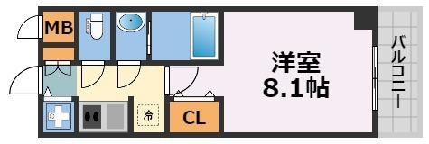 S-RESIDENCE難波EASTの間取り