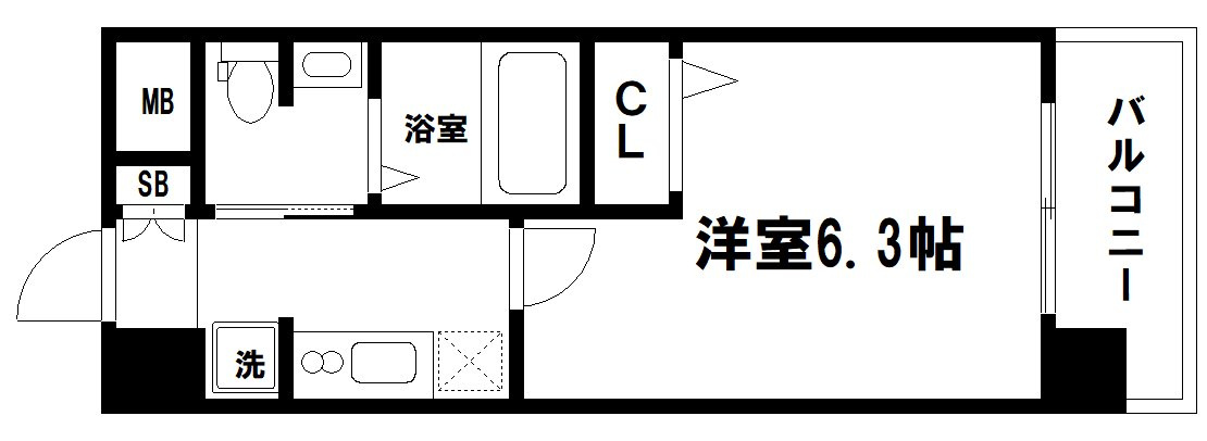 ＳＷＩＳＳ梅田東の間取り
