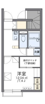 レオパレスアインヒルズの間取り