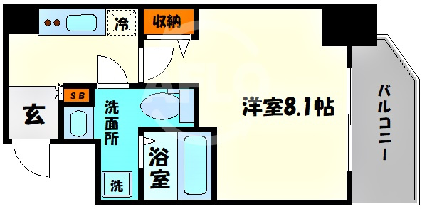 エグゼ堺筋本町の間取り|エグゼ堺筋本町　間取り