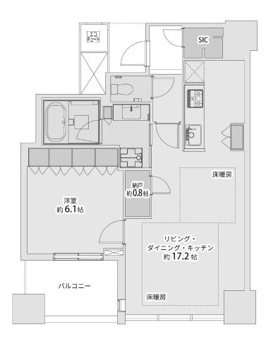 シティタワー大阪天満ザ・リバー＆パークスの間取り