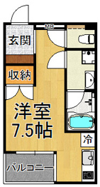 ソリューション甲子園の間取り