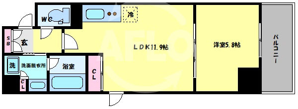 レジデンストレゾールデューの間取り|レジデンストレゾールデュー　間取り図