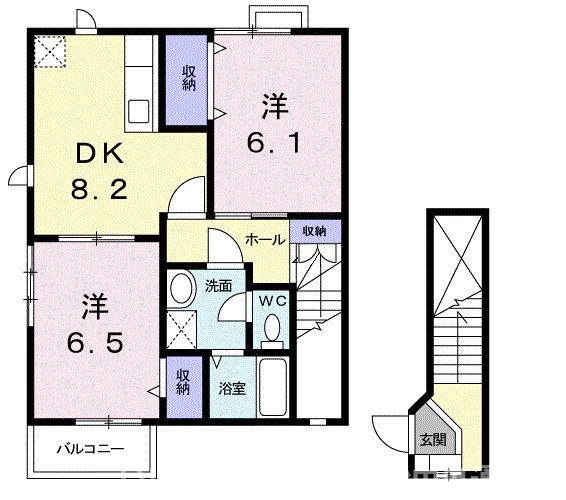 【間取り】 | エスポワールＡ