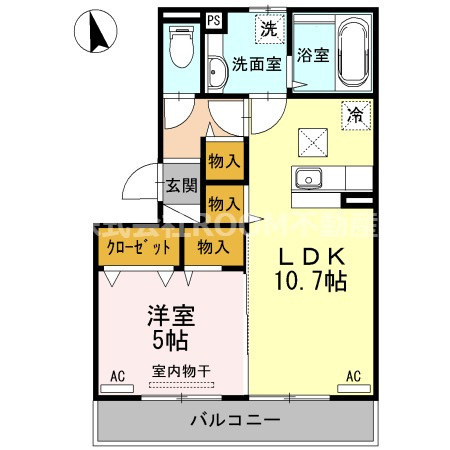 ルナージュ　Ａ・Bの間取り