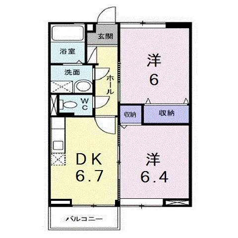 ポポラーレＢの間取り