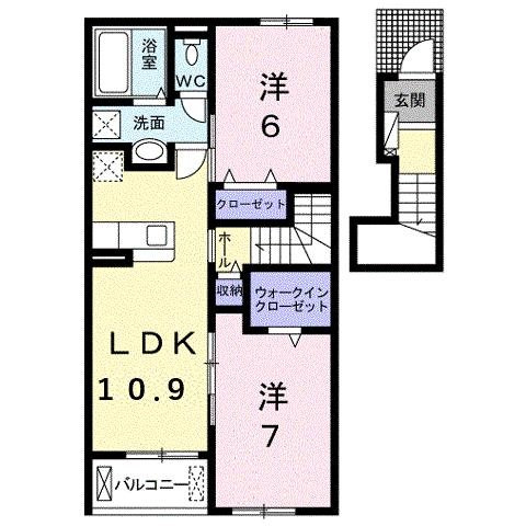 ラヴィベールＢの間取り