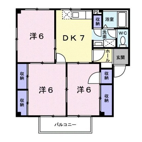 エステートイデハラＡの間取り