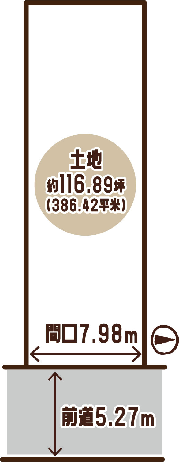 本町21丁目の土地図
