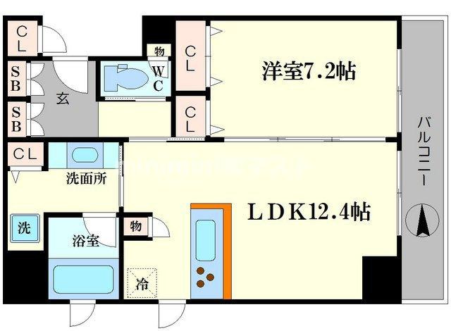 アーバネックス淀屋橋の間取り