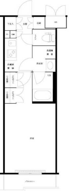 ルーブル三軒茶屋伍番館　分譲賃貸　築浅　駅近の間取り