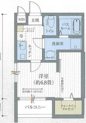 ワコーレヴィータ神戸灘SOUTHの間取り