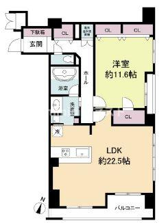 グレンパーク梅田北の間取り