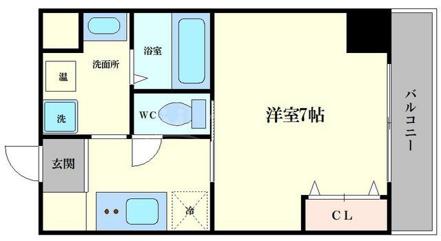 PARKHILLS上本町壱番館の間取り