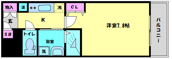 アスヴェル大阪城WESTⅡの間取り|アスヴェル大阪城WESTⅠⅠ　間取り