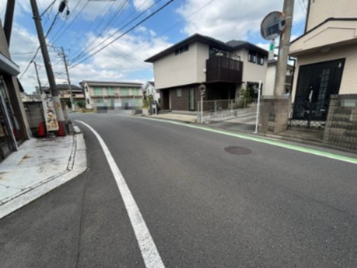 土地　川越市野田町1丁目の前面道路含む現地写真|駅チカの便利な立地です