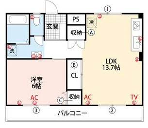 セキレイマンション久留米の間取り|使い勝手の良い間取りです♪
