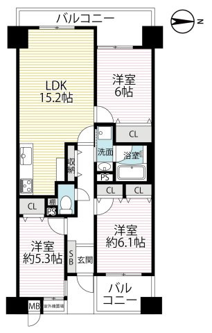 令和８年５月リフォーム完了●オシャレな内装の３ＬＤＫ●家具・照明付き●グランデュール鴨川Ⅱ番館