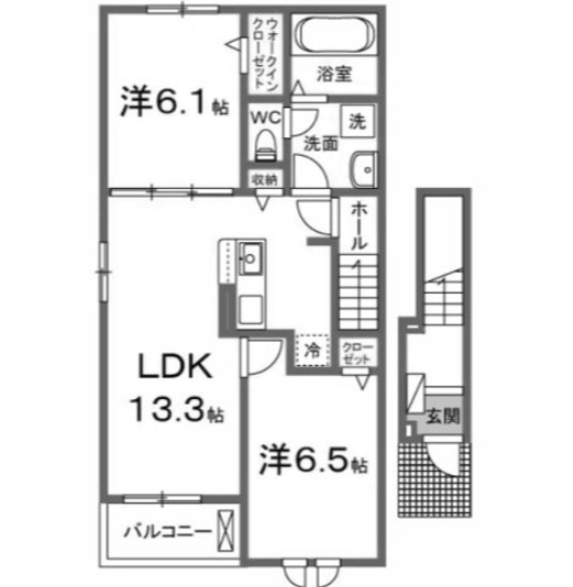 【間取り】 | ブリッサ　Ａ