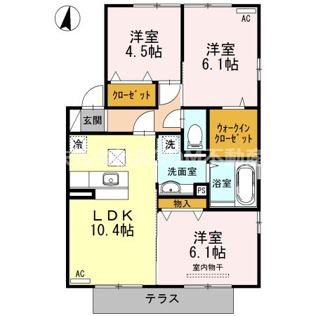 ブライトコート花繰の間取り