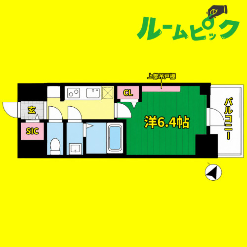 プレサンス上前津ディアシス　名古屋市賃貸　仲介手数料無料の間取り