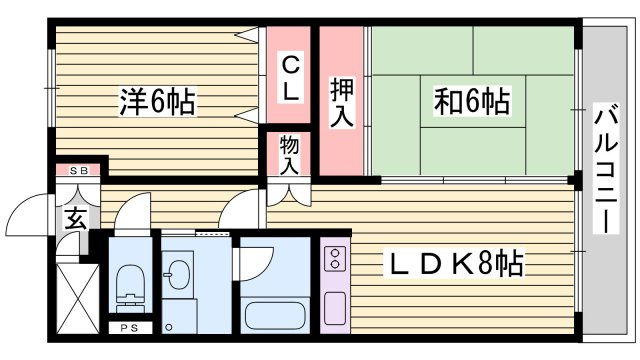 フレグランス大日の間取り