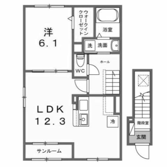 【間取り】 | ウエスト．ゲート　Ⅰ