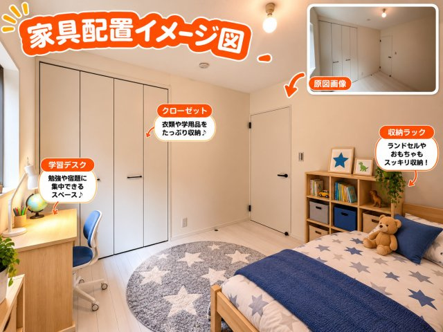リベロスクエア真壁　新築の洋室|2階洋室