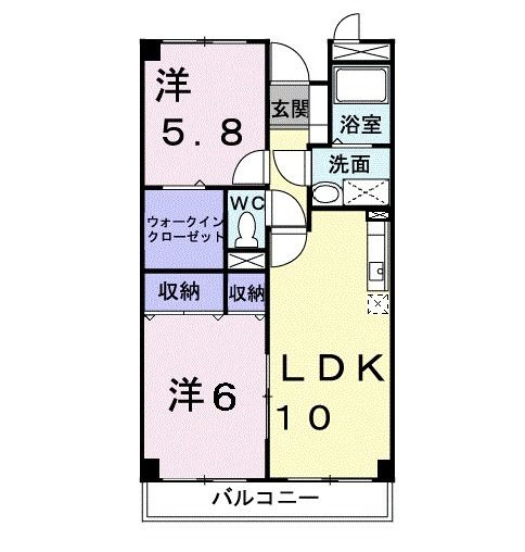コートピアＣ　　刈谷市近郊の賃貸はクラスホーム刈谷店の間取り