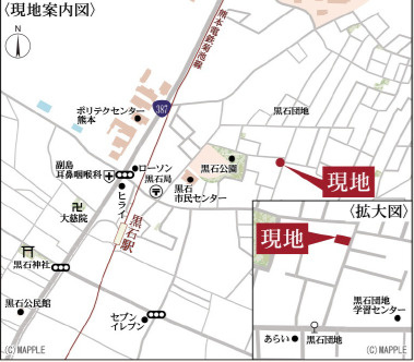 リーブルガーデン／合志市須屋第十七／１号棟の地図