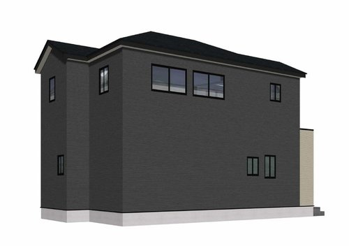 倉敷市酒津の新築一戸建の外観パース