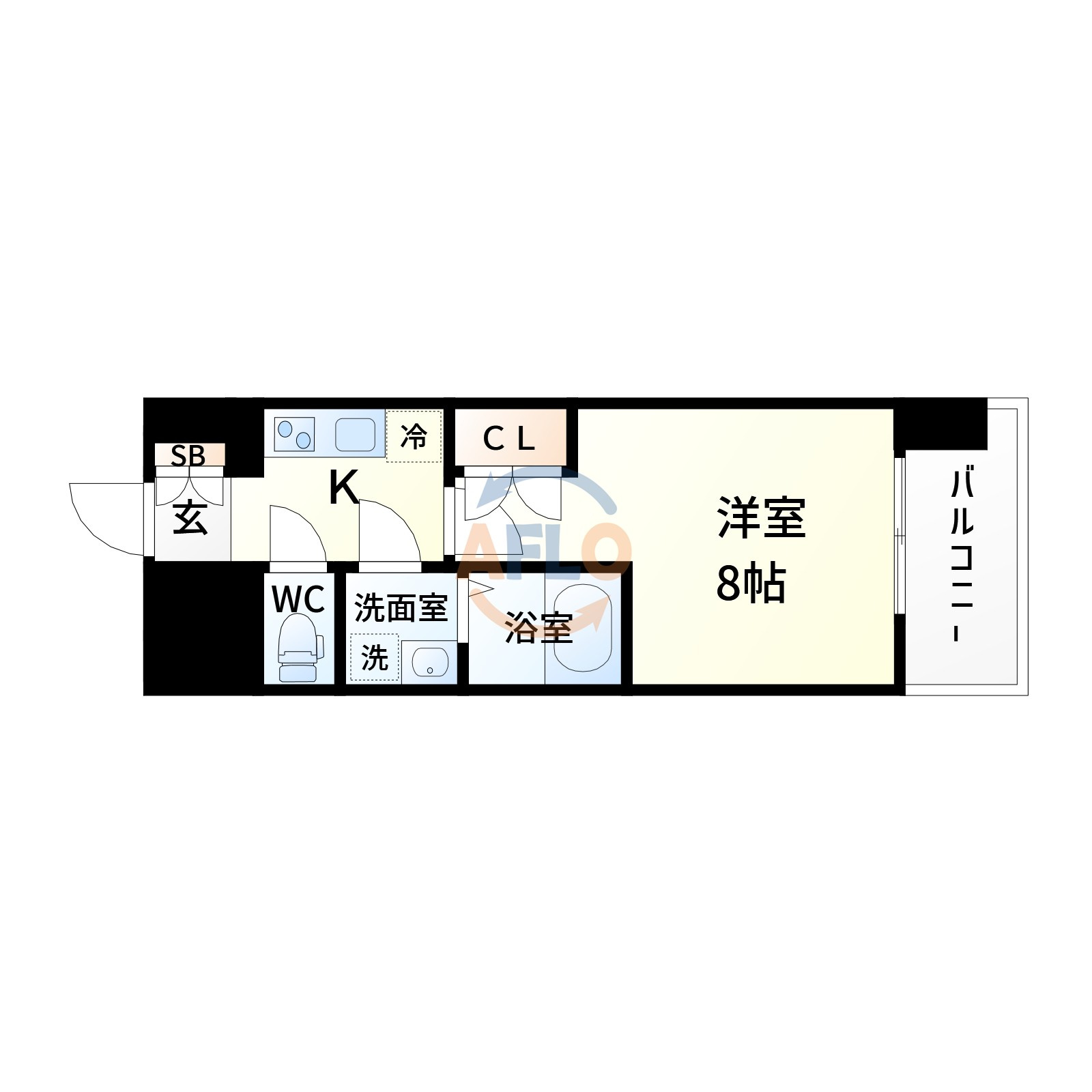 ダブルジービー江坂の間取り|WGB江坂　間取り