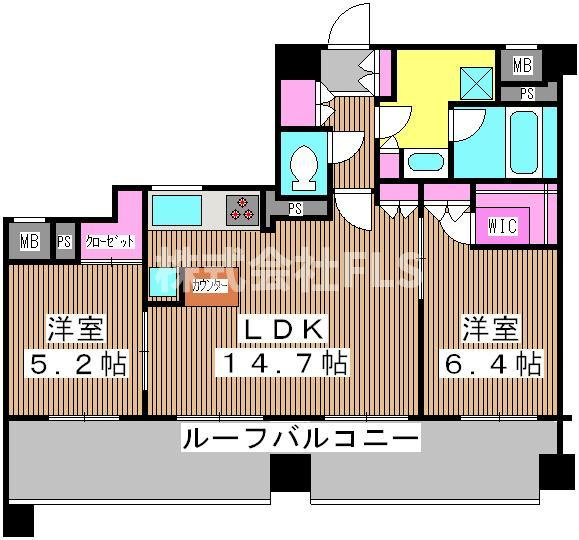 北区滝野川７丁目の賃貸マンションの間取り