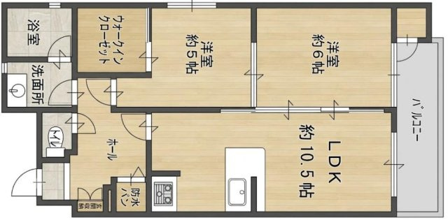 甲子園東行マンションの間取り