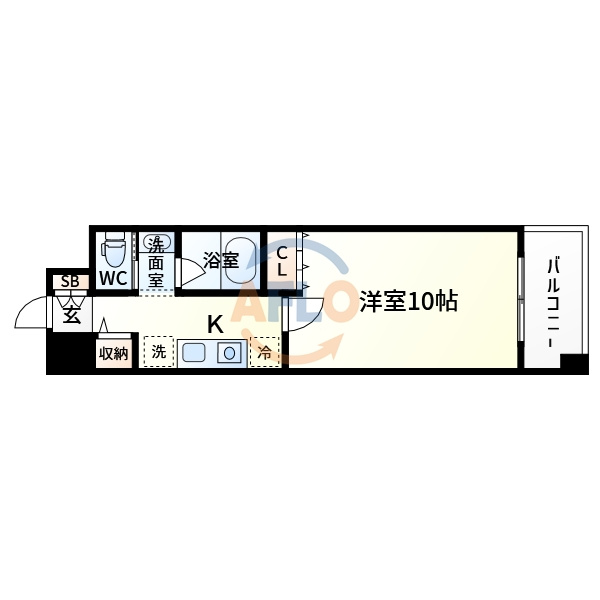 アーバンエース西中島パルの間取り|アーバンエース西中島パル　間取り