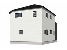 倉敷市中庄の新築一戸建の外観パース