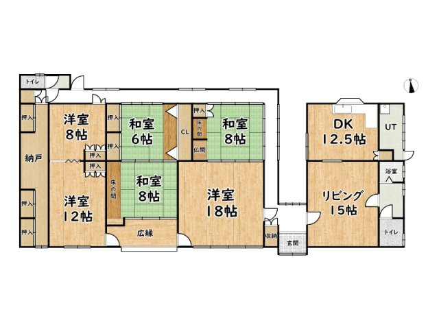姫路市新在家本町5丁目/中古戸建の区画図