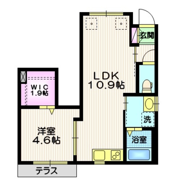 ＣＯＵＲＡＧＥ三軒茶屋ＡＮＮＥＸの間取り|★１フロア１世帯★