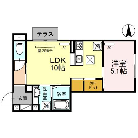 D-room WEST PARK西宮の間取り