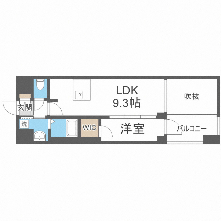 プレサンス堺筋本町ディスティニーの間取り