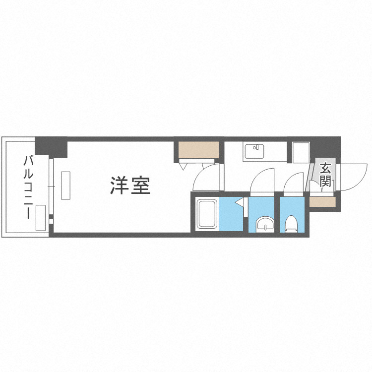 プレサンス堺筋本町センティスの間取り