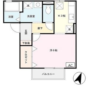 サンフェルティB棟の間取り