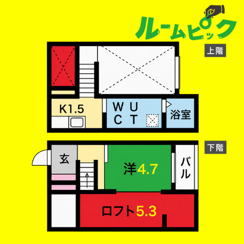 フレシールA　名古屋市賃貸　仲介手数料無料の間取り