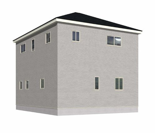倉敷市福井の新築一戸建の外観パース