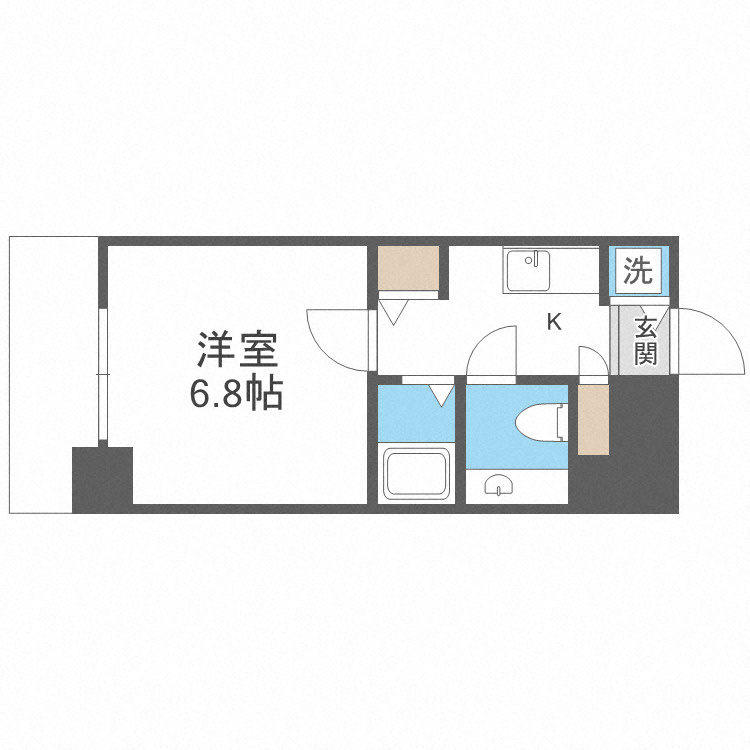 ジュネス東住吉の間取り