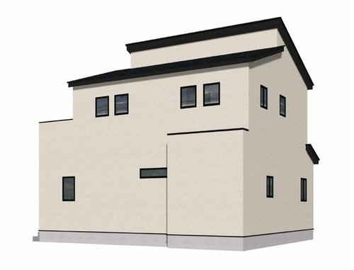 倉敷市福井の新築一戸建の外観パース