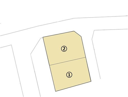 倉敷市福井の新築一戸建の区画図