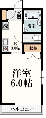 ムーラ新宿の間取り|☆最上階角部屋2面採光☆南向きの明るいお部屋です☆