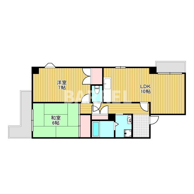 雅マンションパートⅡの間取り